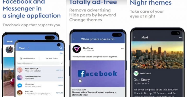 Fast & light - best Facebook mobile app alternative with built-in Messenger