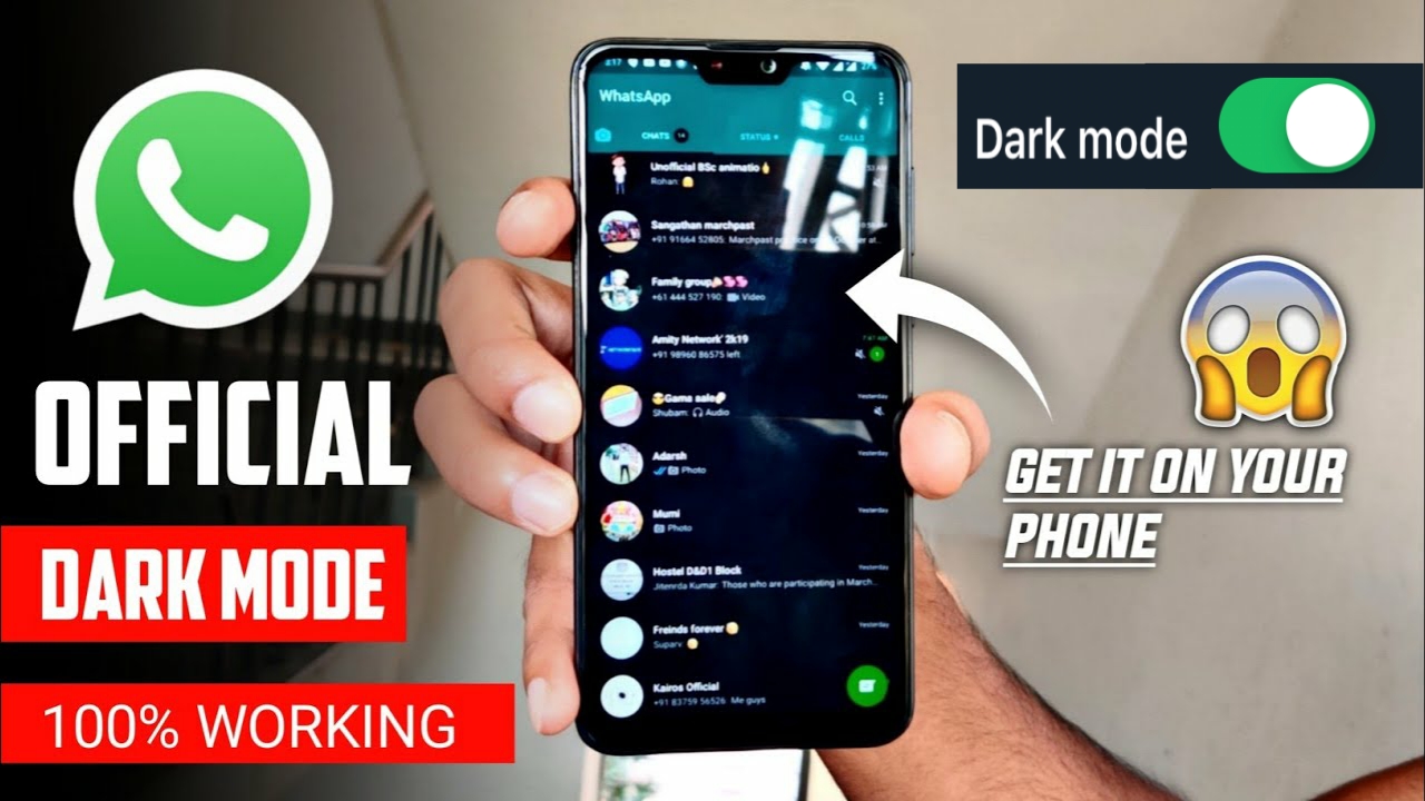 How to enable Dark Mode In Any Whatsapp It's Very Easy Setting! Latest WhatsApp Hidden Features 2019