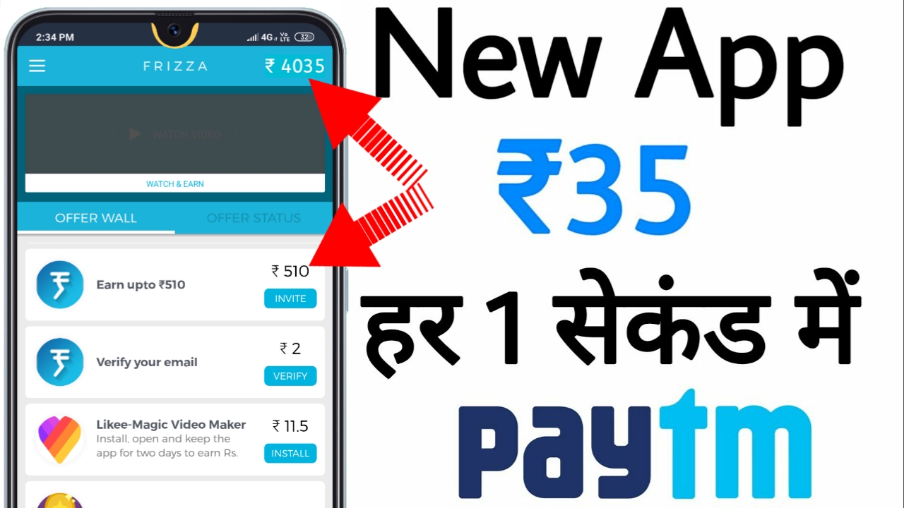 Discover & Redeem New Offers Frizza is a leading free money app that allows users to 💲 earn cash💲 and Paytm wallet money effortlessly.